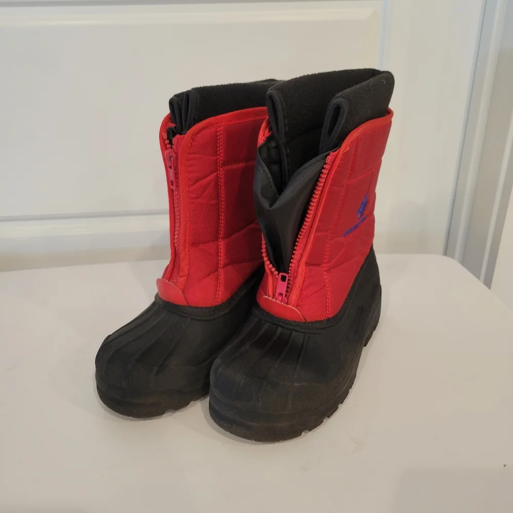 Dream Pairs Boys Girls Kids Warm Waterproof Snow Boots Winter Size 2
